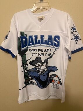 Dallas Cowboys Youth XL Jersey Shirt NWT White Football Graphic Tee LAMB 88